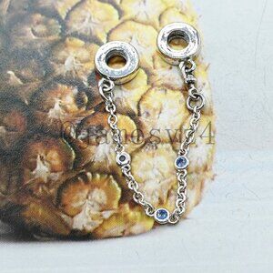 Pandora Triple Blue Stone Safety Chain